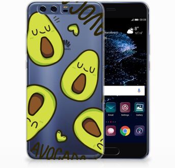 B2Ctelecom Huawei P10 Plus Uniek TPU Hoesje Avocado Singing