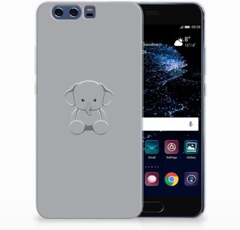 B2Ctelecom Huawei P10 Plus Uniek TPU Hoesje Baby Olifant