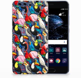 B2Ctelecom Huawei P10 Plus Uniek TPU Hoesje Birds