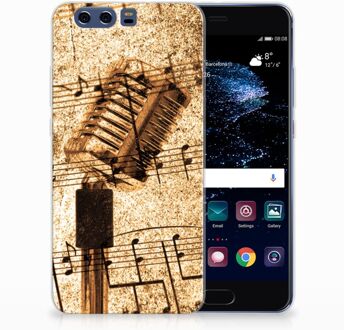 B2Ctelecom Huawei P10 Plus Uniek TPU Hoesje Bladmuziek