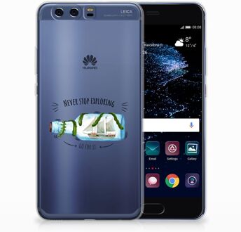 B2Ctelecom Huawei P10 Plus Uniek TPU Hoesje Boho Bottle