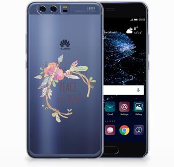 B2Ctelecom Huawei P10 Plus Uniek TPU Hoesje Boho Text