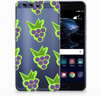 B2Ctelecom Huawei P10 Plus Uniek TPU Hoesje Druiven