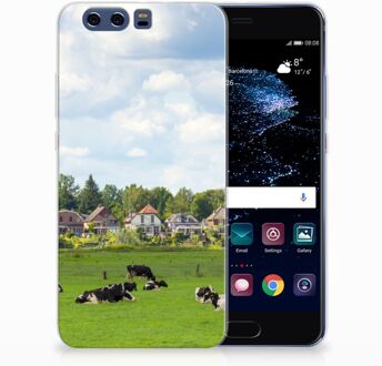 B2Ctelecom Huawei P10 Plus Uniek TPU Hoesje Koeien