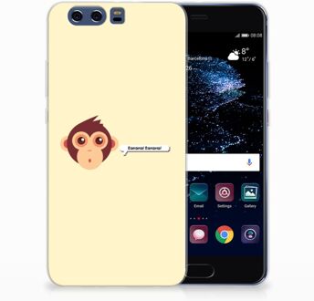 B2Ctelecom Huawei P10 Plus Uniek TPU Hoesje Monkey