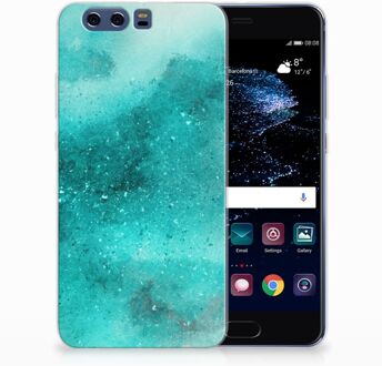 B2Ctelecom Huawei P10 Plus Uniek TPU Hoesje Painting Blue