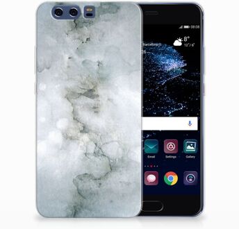 B2Ctelecom Huawei P10 Plus Uniek TPU Hoesje Painting Grey