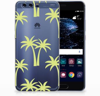 B2Ctelecom Huawei P10 Plus Uniek TPU Hoesje Palmtrees