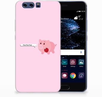 B2Ctelecom Huawei P10 Plus Uniek TPU Hoesje Pig Mud