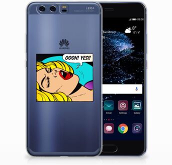 B2Ctelecom Huawei P10 Plus Uniek TPU Hoesje Popart Oh Yes