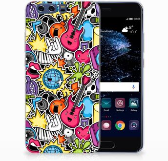 B2Ctelecom Huawei P10 Plus Uniek TPU Hoesje Punk Rock