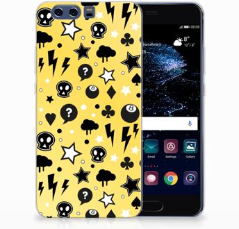 B2Ctelecom Huawei P10 Plus Uniek TPU Hoesje Punk Yellow