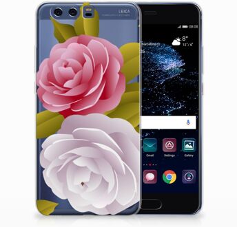 B2Ctelecom Huawei P10 Plus Uniek TPU Hoesje Roses