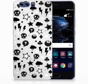 B2Ctelecom Huawei P10 Plus Uniek TPU Hoesje Silver Punk