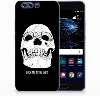 B2Ctelecom Huawei P10 Plus Uniek TPU Hoesje Skull Eyes