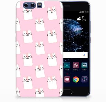 B2Ctelecom Huawei P10 Plus Uniek TPU Hoesje Sleeping Cats