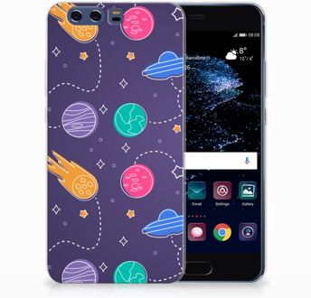 B2Ctelecom Huawei P10 Plus Uniek TPU Hoesje Space