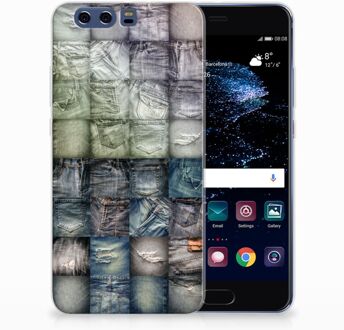 B2Ctelecom Huawei P10 Plus Uniek TPU Hoesje Spijkerbroeken