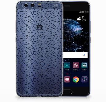 B2Ctelecom Huawei P10 Plus Uniek TPU Hoesje Stripes Dots