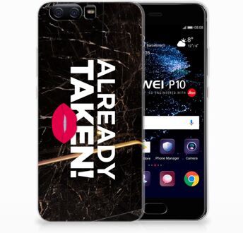 B2Ctelecom Huawei P10 TPU Hoesje Design Already Taken Black