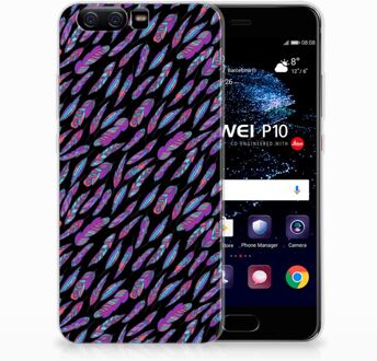 B2Ctelecom Huawei P10 TPU Hoesje Design Feathers Color