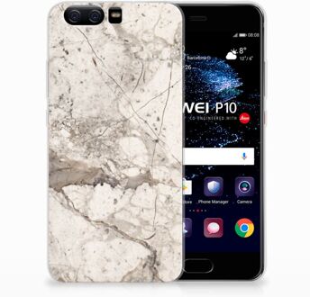 B2Ctelecom Huawei P10 TPU Hoesje Design Marmer Beige