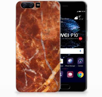 B2Ctelecom Huawei P10 TPU Hoesje Design Marmer Bruin