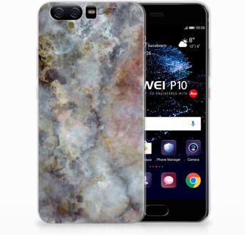 B2Ctelecom Huawei P10 TPU Hoesje Design Marmer Grijs