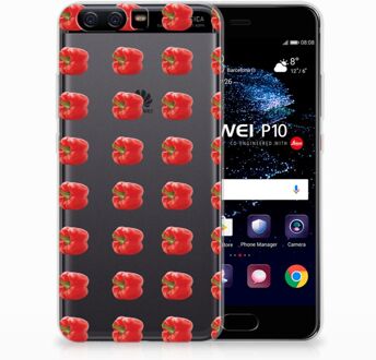 B2Ctelecom Huawei P10 TPU Hoesje Design Paprika Red