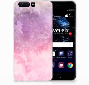 B2Ctelecom Huawei P10 TPU Hoesje Design Pink Purple Paint