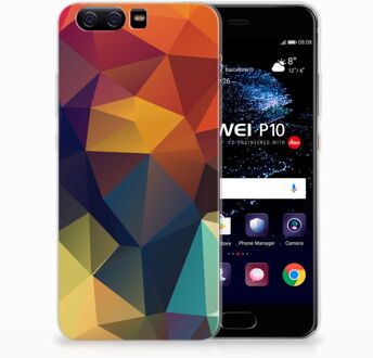 B2Ctelecom Huawei P10 TPU Hoesje Design Polygon Color