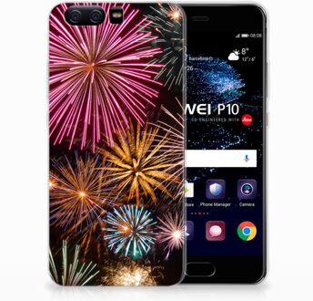 B2Ctelecom Huawei P10 TPU Hoesje Design Vuurwerk