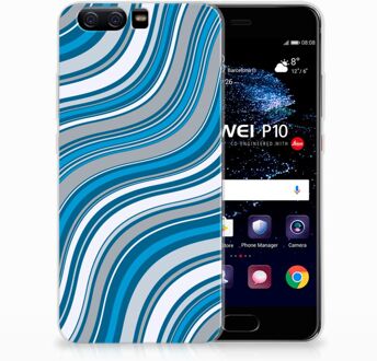 B2Ctelecom Huawei P10 TPU Hoesje Design Waves Blue