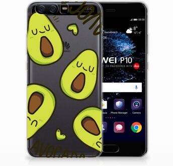 B2Ctelecom Huawei P10 Uniek TPU Hoesje Avocado Singing