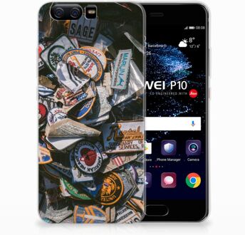 B2Ctelecom Huawei P10 Uniek TPU Hoesje Badges