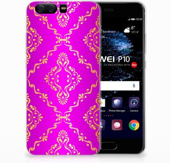 B2Ctelecom Huawei P10 Uniek TPU Hoesje Barok Roze