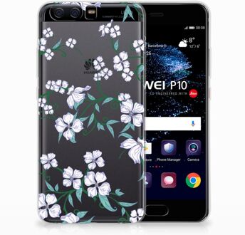 B2Ctelecom Huawei P10 Uniek TPU Hoesje Blossom White