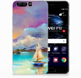 B2Ctelecom Huawei P10 Uniek TPU Hoesje Boat