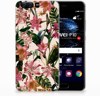 B2Ctelecom Huawei P10 Uniek TPU Hoesje Flowers