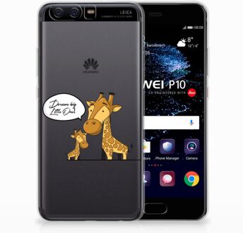 B2Ctelecom Huawei P10 Uniek TPU Hoesje Giraffe