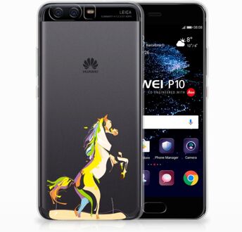 B2Ctelecom Huawei P10 Uniek TPU Hoesje Horse Color