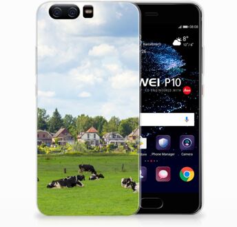 B2Ctelecom Huawei P10 Uniek TPU Hoesje Koeien