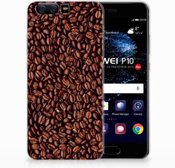 B2Ctelecom Huawei P10 Uniek TPU Hoesje Koffiebonen