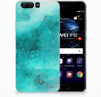 B2Ctelecom Huawei P10 Uniek TPU Hoesje Painting Blue