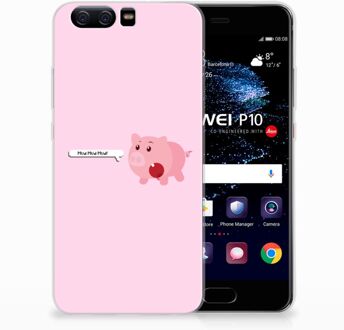 B2Ctelecom Huawei P10 Uniek TPU Hoesje Pig Mud