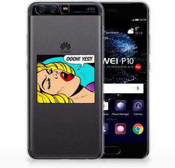 B2Ctelecom Huawei P10 Uniek TPU Hoesje Popart Oh Yes