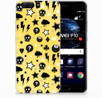 B2Ctelecom Huawei P10 Uniek TPU Hoesje Punk Yellow