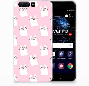 B2Ctelecom Huawei P10 Uniek TPU Hoesje Sleeping Cats