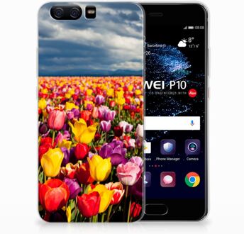 B2Ctelecom Huawei P10 Uniek TPU Hoesje Tulpen