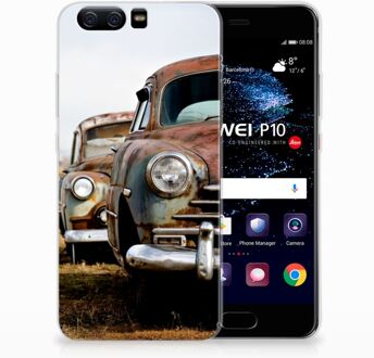 B2Ctelecom Huawei P10 Uniek TPU Hoesje Vintage Auto